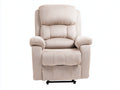 Sillones reclinables de tela 88x92x105 cm - beige - diseño acolchado para salón