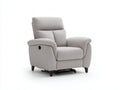 Sillones reclinables tapizados en tela 86x88x100 cm - beige claro - diseño acolchado para salón