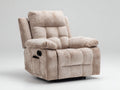 Sillones reclinables tapizados en tela 90x90x104 cm - beige - diseño acolchado para salón